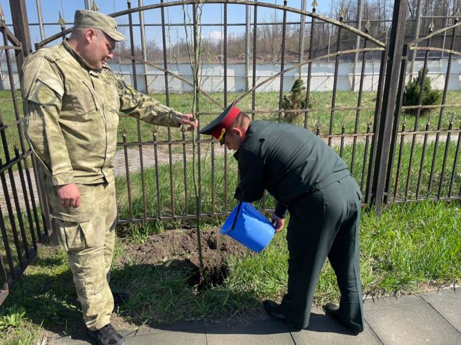 Акция "Посади дерево в честь воинов - земляков, погибших в годы Великой отечественной  войны"